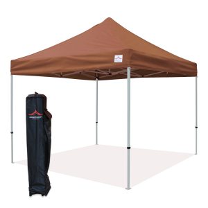 brown 10x10 pop up canopy tent