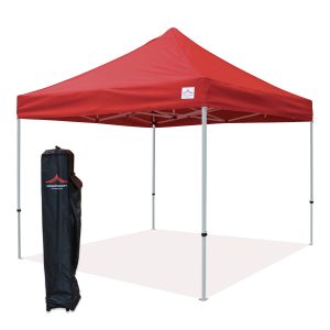 10x10 red canopy