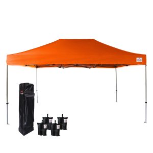 orange 10x15 easy up canopy