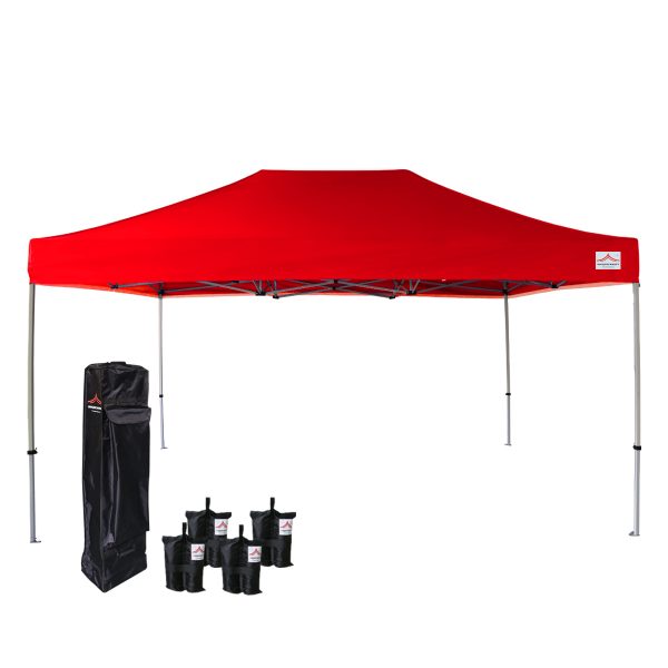 red pop up canopy 10x15