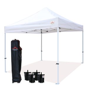 10x10 white pop up canopy