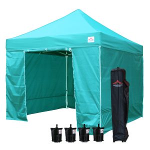10 by 10 tent with sides
