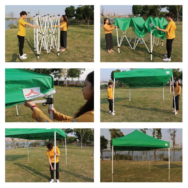 Enhanced 10x10 pop up canopy easy up