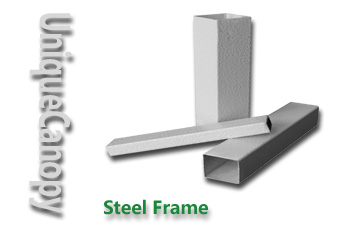 Steel frame for pop up canopy