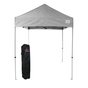 Silver 5x5 pop up event tent