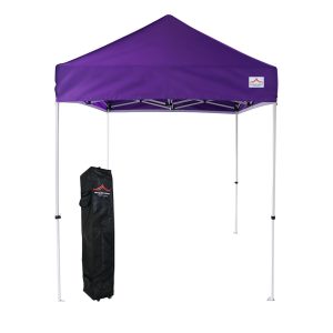 Commercial canopy tent 5x5 with purple top