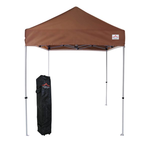 5x5 event pop up brown canopy tent