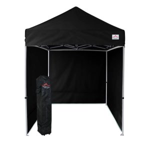 Event 5 by 5 black canopy tent with sides