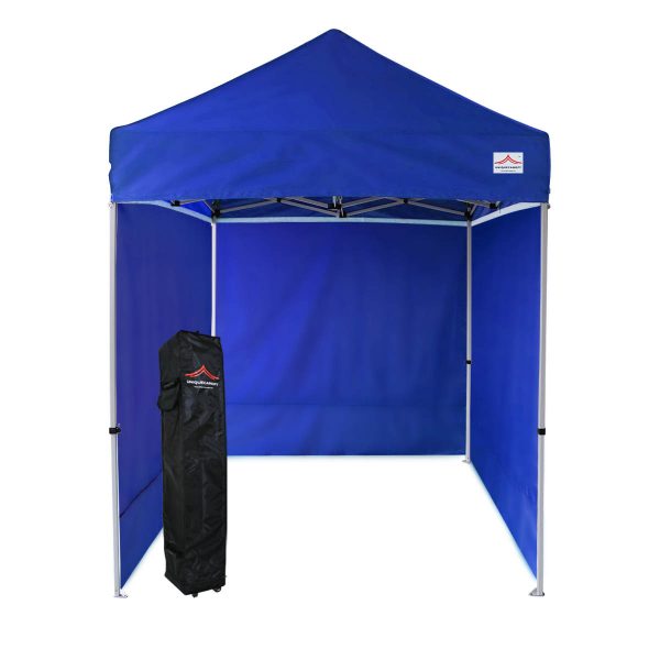 Commercial blue pop up canopy 5x5 with sides