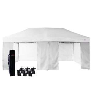 10x20 pop up canopy white